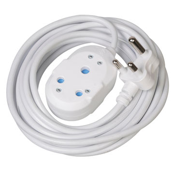 ELLIES Back to Back Light Duty Extension Lead-5M-White