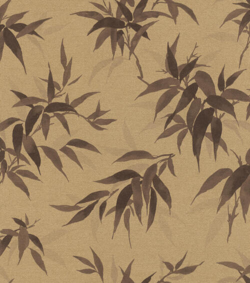 GOLDEN BROWN LEAF DESIGN KIMONO COLLECTI