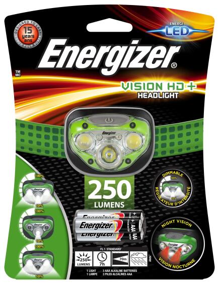 Head Light vision HD+ ENERGZER green