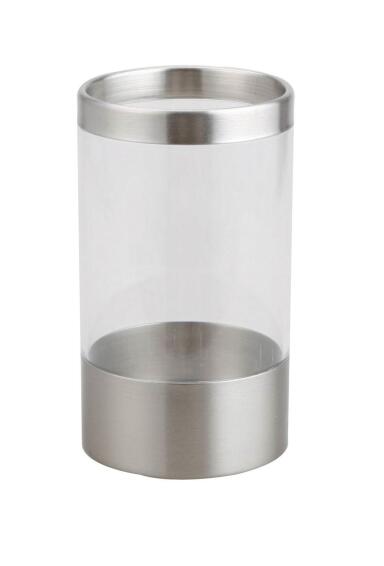 Sensea Loft Tumbler/toothbrush holder transparent & brushed