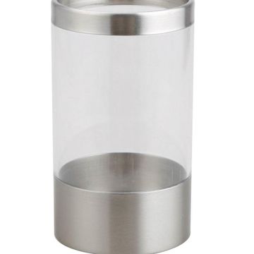 Sensea Loft Tumbler/toothbrush holder transparent & brushed