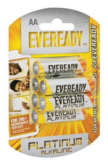 Battery AA LR6 EVEREADY platinum alkaline 6 pack