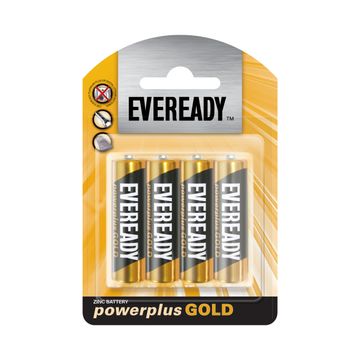 Battery AA LR6 EVEREADY zinc carbon 4 pack