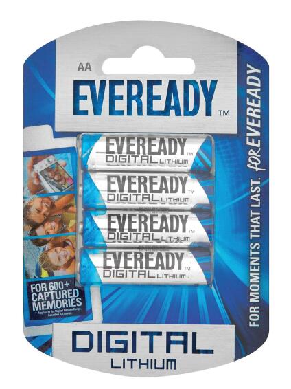 Battery AA LR6 EVEREADY digital lithium 4 pack