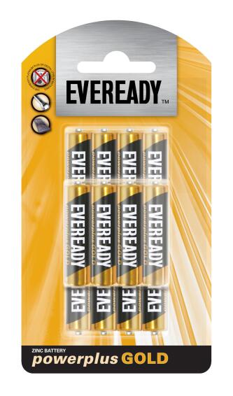 BATTERY ZINC CARBON EVEREADY AAA X12