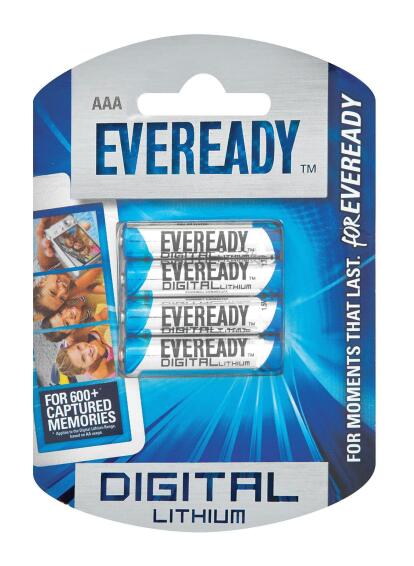 Battery AAA EVEREADY digital lithium 4 pack