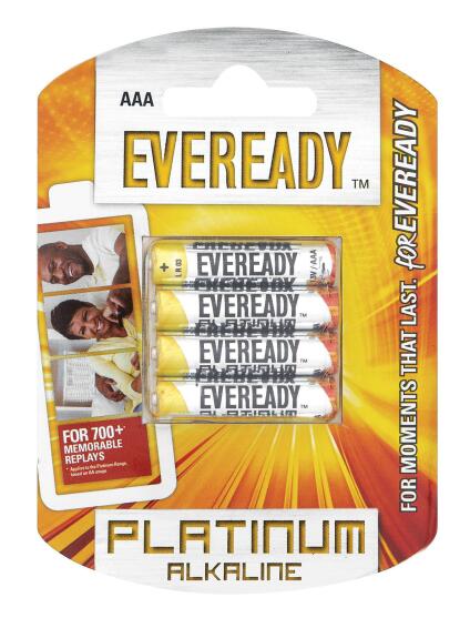BATTERY ALKALINE EVEREADY AAA / LR03 X4