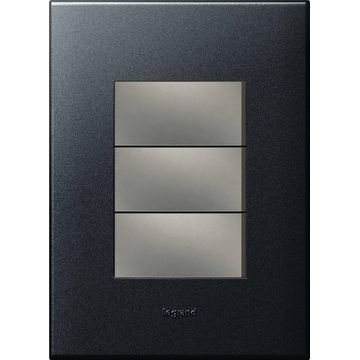 Switch arteor LEGRAND 3 lever 2 way 2x4 graphite