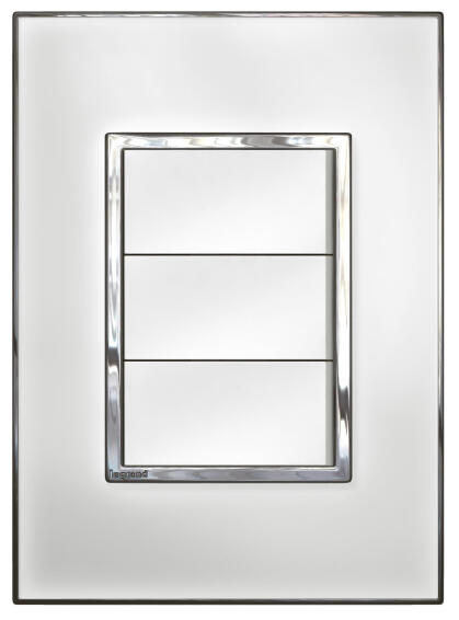 Switch 50x100mm 3 levers 1 way LEGRAND ARTEOR mirror black