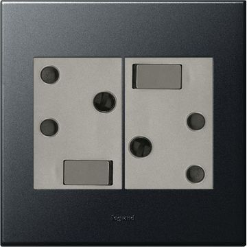 Socket arteor LEGRAND 1x3 pin 4x4 graphite