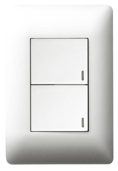 Switch Ysalis LEGRAND 2 lever 1 way 2x4 white