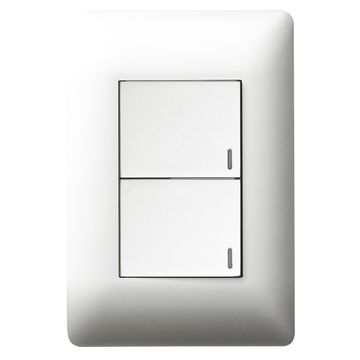 Switch Ysalis LEGRAND 2 lever 1 way 2x4 white