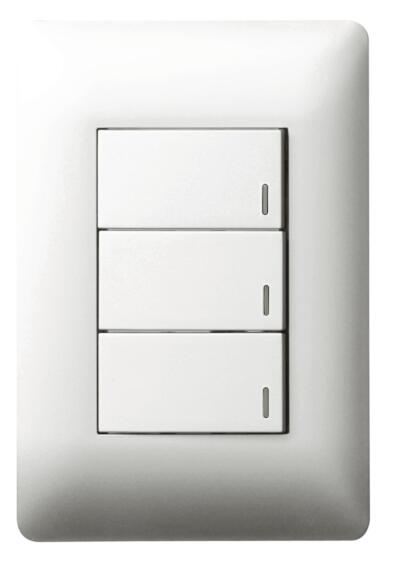 Switch Ysalis LEGRAND 3 lever 1 way 2x4 white
