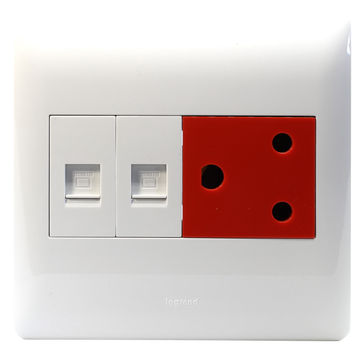 Legrand Socket Aerator Dedicated White 1x3 pin 4x4