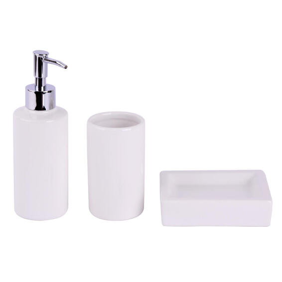 Bath set 3kit ceramic sensea white