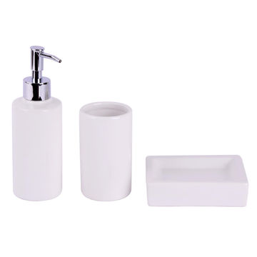 Bath set 3kit ceramic sensea white