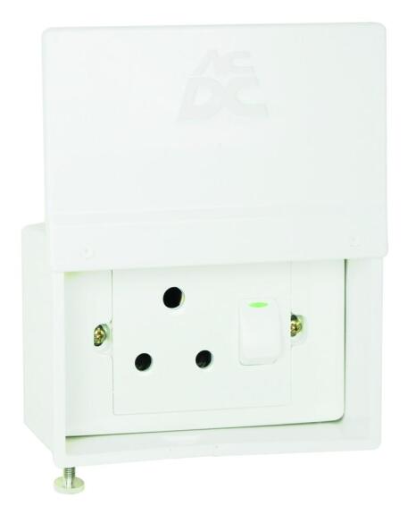 Water Proof Surface 16A Single Socket Outlet - ABS White
