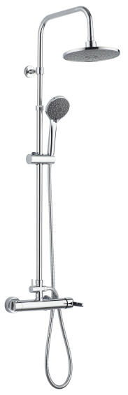 Shower set full system essential chrome 20cm