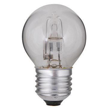 halogen light bulb 28w E27 golfball warm white