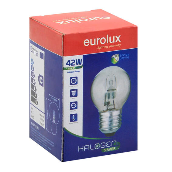 Lot De 20 Ampoules Halogènes E27 42W Eco+ - Neuves, En Emballage D'origine