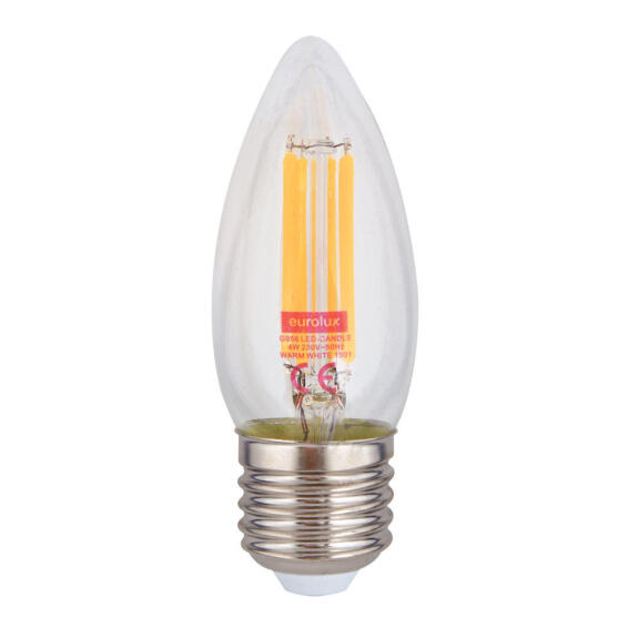 Eurolux E27 LED Decorative Light Bulb Warm White 4W 