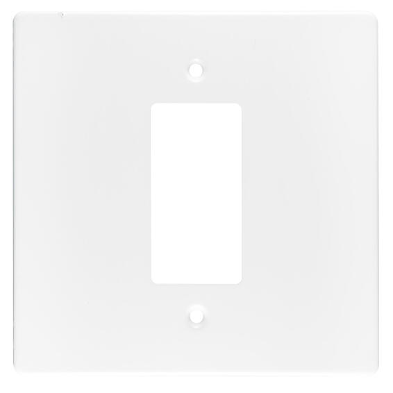 Cover plate CRABTREE white 4 lever switch 2x4