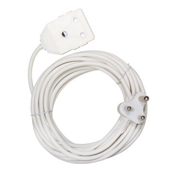 Extension cord janus EUROLUX white 1.5mmx10m