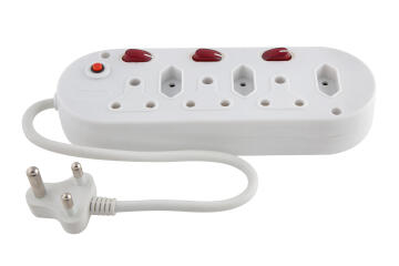 Multi-plug extension cord EUROLUX Illuminated switch 3x3 & 3x2 pin