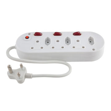 Multi-plug extension cord EUROLUX Illuminated switch 3x3 & 3x2 pin