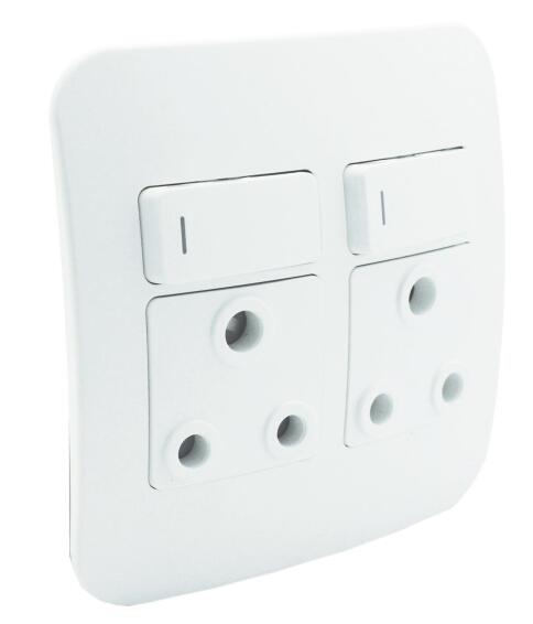 Socket VETI 1 2x3 pin 4x4 white