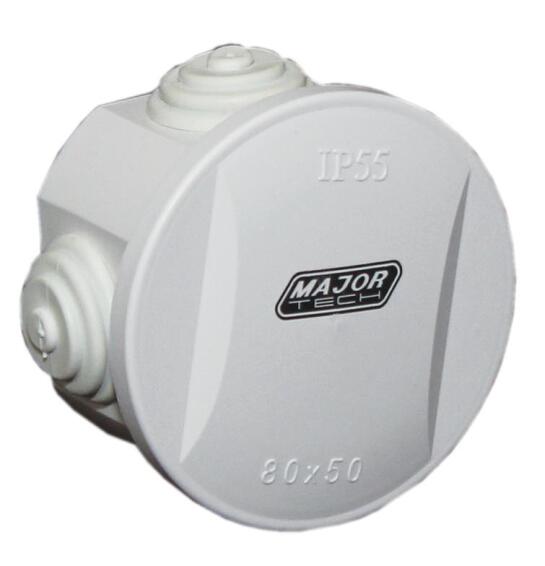 Junction box MAJOR TECH round Ip55 80x50mm