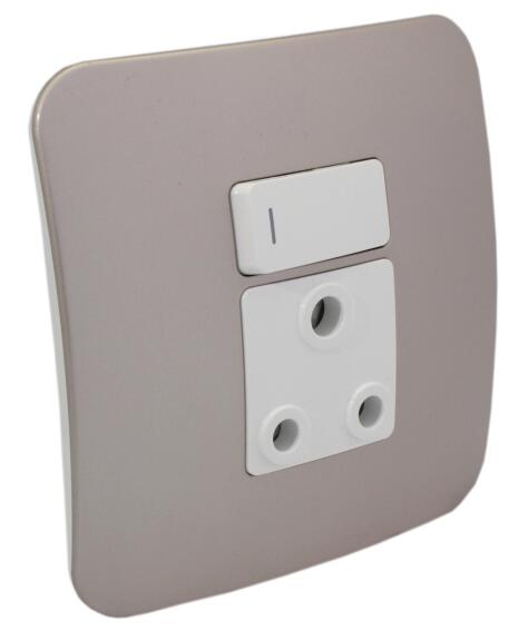 Socket VETI 1 1x3 pin 4x4 champagne
