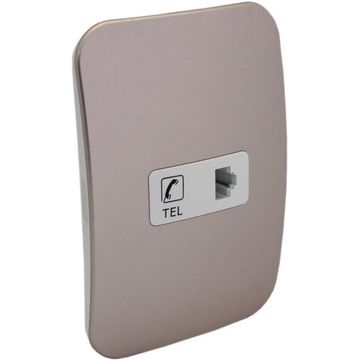 Telephone Socket VETI 1 2x4 champagne