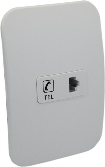 Telephone socket VETI 1 2x4 black