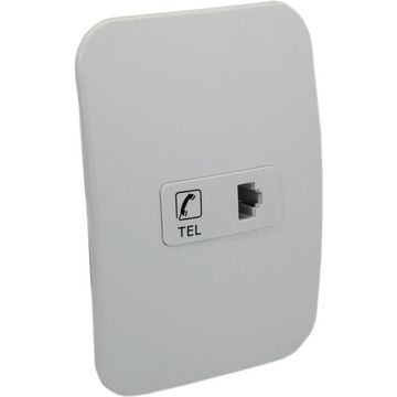 Telephone socket VETI 1 2x4 black