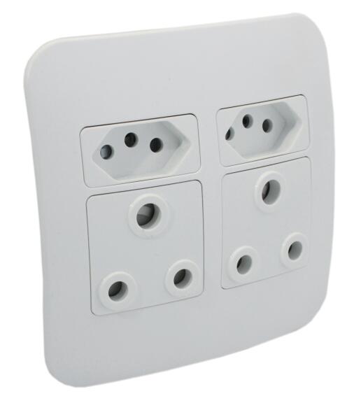 Socket VETI 1 2x3 & 2x2 pin white