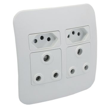 Socket VETI 1 2x3 & 2x2 pin white