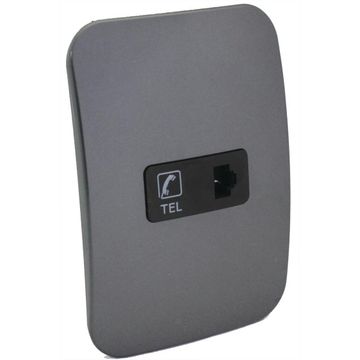Telephone Socket VETI 1 2x4 black