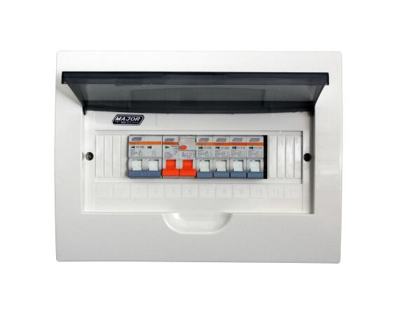 Distribution board flush mounted populated VB12AM 12 way