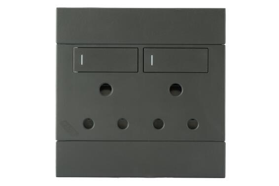Socket VETI 1 2x3 pin 4x4 black
