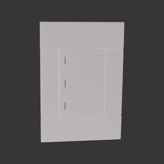 Switch VETI 2 lever 1 way 2x4 black