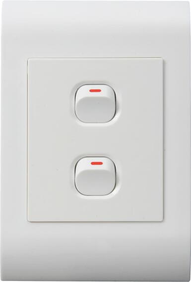Switch LESCO 2 Lever 1 Way 2x4 White