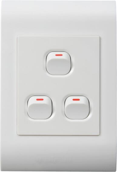 Switch LESCO 3 lever 1 way 2x4 white