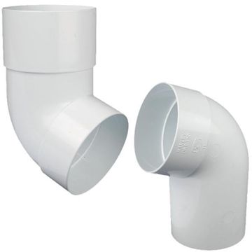 UPVC Round Downpipe Swanneck 110o VYNADEEP