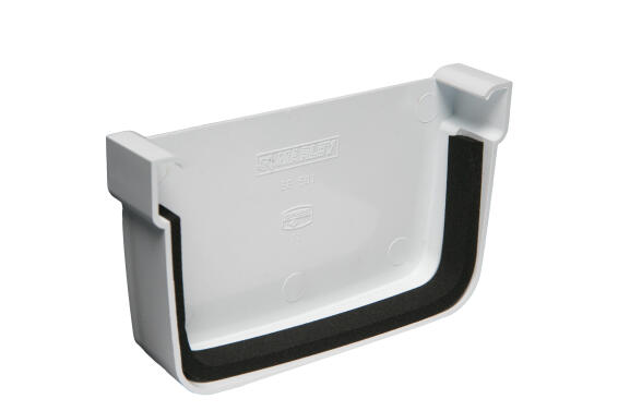 UPVC Gutter Stopend STREAMLINE