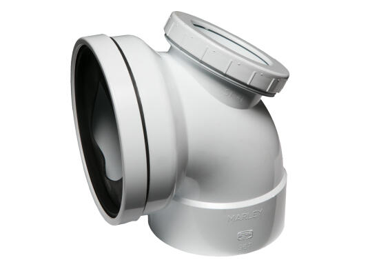 Pan connector MARLEY access heel 110mm x 90 degree