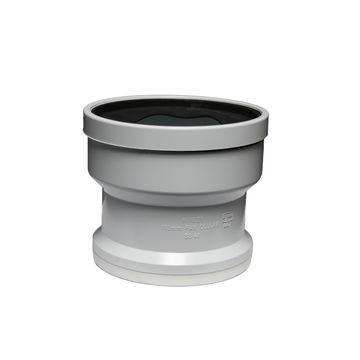 Pan connector MARLEY 110mm straight rubber socket pvc