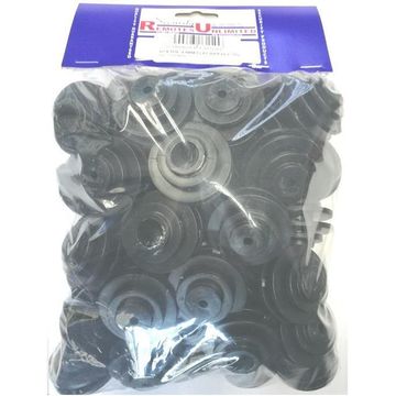 Bobbin flat bar black 4.5mm x50