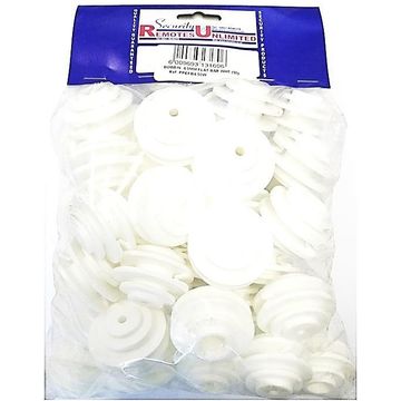 Bobbin flat bar white 4.5mm x50