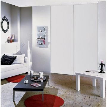 Wardrobe sliding door 2 pack white h250xw180cm